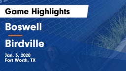 Boswell   vs Birdville  Game Highlights - Jan. 3, 2020