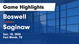 Boswell   vs Saginaw Game Highlights - Jan. 10, 2020