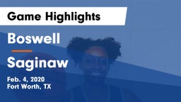 Boswell   vs Saginaw Game Highlights - Feb. 4, 2020