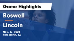 Boswell   vs Lincoln  Game Highlights - Nov. 17, 2020