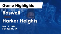 Boswell   vs Harker Heights  Game Highlights - Dec. 3, 2021