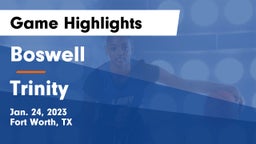 Boswell   vs Trinity  Game Highlights - Jan. 24, 2023
