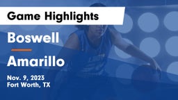 Boswell   vs Amarillo  Game Highlights - Nov. 9, 2023