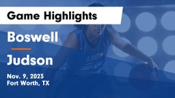 Boswell   vs Judson  Game Highlights - Nov. 9, 2023