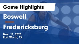 Boswell   vs Fredericksburg  Game Highlights - Nov. 11, 2023