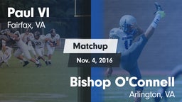 Matchup: Paul VI  vs. Bishop O'Connell  2016