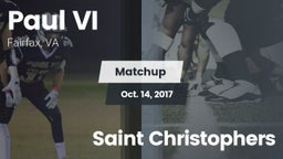 Matchup: Paul VI  vs. Saint Christophers 2017