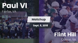 Matchup: Paul VI  vs. Flint Hill  2018