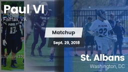 Matchup: Paul VI  vs. St. Albans  2018