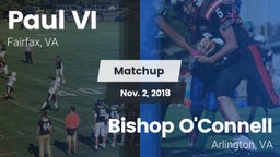 Matchup: Paul VI  vs. Bishop O'Connell  2018