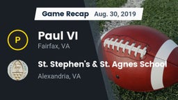 Recap: Paul VI  vs. St. Stephen's & St. Agnes School 2019