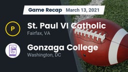 Recap: St. Paul VI Catholic  vs. Gonzaga College  2021