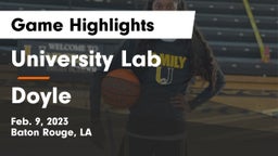 University Lab  vs Doyle  Game Highlights - Feb. 9, 2023