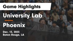 University Lab  vs Phoenix  Game Highlights - Dec. 13, 2023