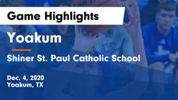 Yoakum  vs Shiner St. Paul Catholic School Game Highlights - Dec. 4, 2020