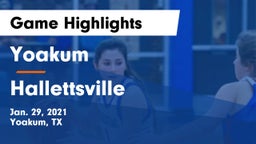 Yoakum  vs Hallettsville  Game Highlights - Jan. 29, 2021