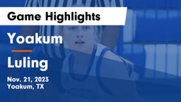 Yoakum  vs Luling  Game Highlights - Nov. 21, 2023