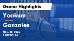 Yoakum  vs Gonzales  Game Highlights - Nov. 28, 2023