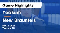 Yoakum  vs New Braunfels  Game Highlights - Dec. 2, 2023