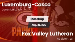 Matchup: Luxemburg-Casco vs. Fox Valley Lutheran  2017