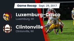 Recap: Luxemburg-Casco  vs. Clintonville  2017