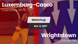Matchup: Luxemburg-Casco vs. Wrightstown  2017