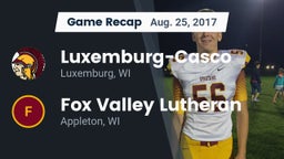 Recap: Luxemburg-Casco  vs. Fox Valley Lutheran  2017