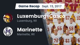 Recap: Luxemburg-Casco  vs. Marinette  2017