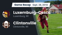 Recap: Luxemburg-Casco  vs. Clintonville  2018