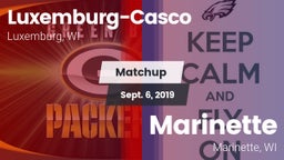 Matchup: Luxemburg-Casco vs. Marinette  2019
