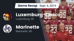 Recap: Luxemburg-Casco  vs. Marinette  2019