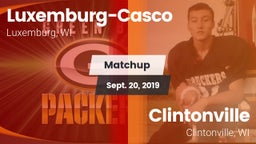 Matchup: Luxemburg-Casco vs. Clintonville  2019