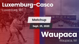 Matchup: Luxemburg-Casco vs. Waupaca  2020