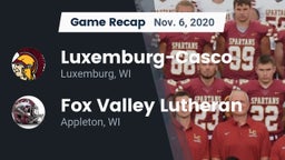 Recap: Luxemburg-Casco  vs. Fox Valley Lutheran  2020