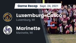 Recap: Luxemburg-Casco  vs. Marinette  2021