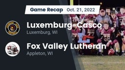 Recap: Luxemburg-Casco  vs. Fox Valley Lutheran  2022