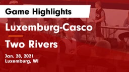 Luxemburg-Casco  vs Two Rivers  Game Highlights - Jan. 28, 2021
