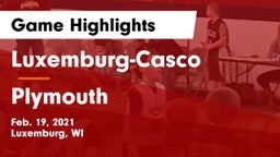 Luxemburg-Casco  vs Plymouth  Game Highlights - Feb. 19, 2021