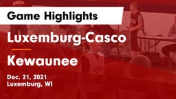 Luxemburg-Casco  vs Kewaunee  Game Highlights - Dec. 21, 2021