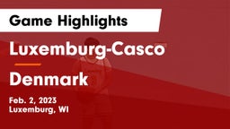 Luxemburg-Casco  vs Denmark  Game Highlights - Feb. 2, 2023