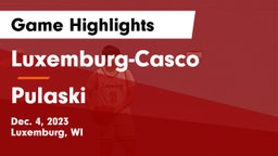 Luxemburg-Casco  vs Pulaski  Game Highlights - Dec. 4, 2023