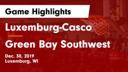 Luxemburg-Casco  vs Green Bay Southwest  Game Highlights - Dec. 30, 2019