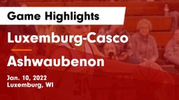 Luxemburg-Casco  vs Ashwaubenon  Game Highlights - Jan. 10, 2022
