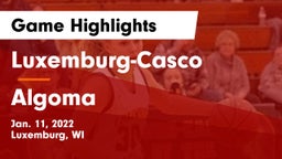 Luxemburg-Casco  vs Algoma  Game Highlights - Jan. 11, 2022