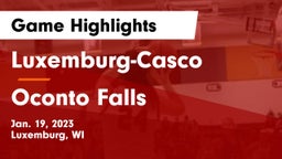 Luxemburg-Casco  vs Oconto Falls  Game Highlights - Jan. 19, 2023