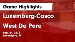 Luxemburg-Casco  vs West De Pere  Game Highlights - Feb. 24, 2023