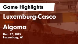 Luxemburg-Casco  vs Algoma  Game Highlights - Dec. 27, 2023