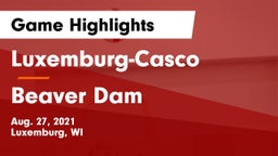 Luxemburg-Casco  vs Beaver Dam  Game Highlights - Aug. 27, 2021
