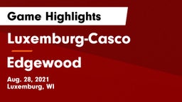 Luxemburg-Casco  vs Edgewood  Game Highlights - Aug. 28, 2021