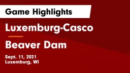 Luxemburg-Casco  vs Beaver Dam Game Highlights - Sept. 11, 2021